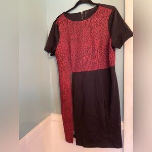 Walter Baker Professional Red and Black Women's Dress- size 16 - zip closure